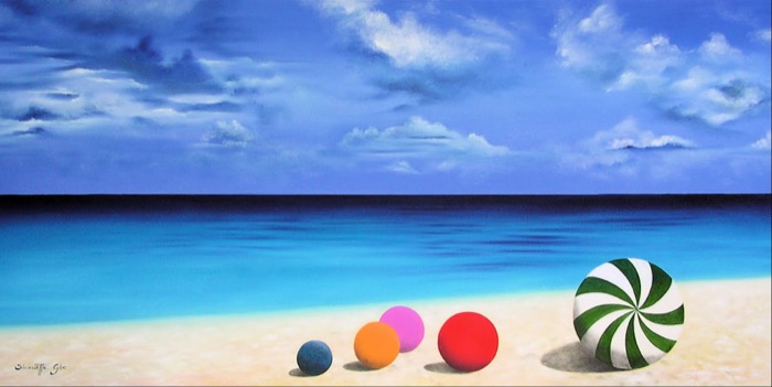 Giochi, Olio su tela, 60 x 120 cm